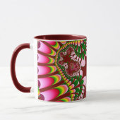 Rose Erdbeere Blume Tasse (Links)