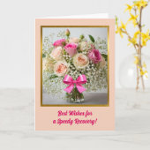 Rose erhalten Wohlfahrtskarte Karte (Gelbe Blume)