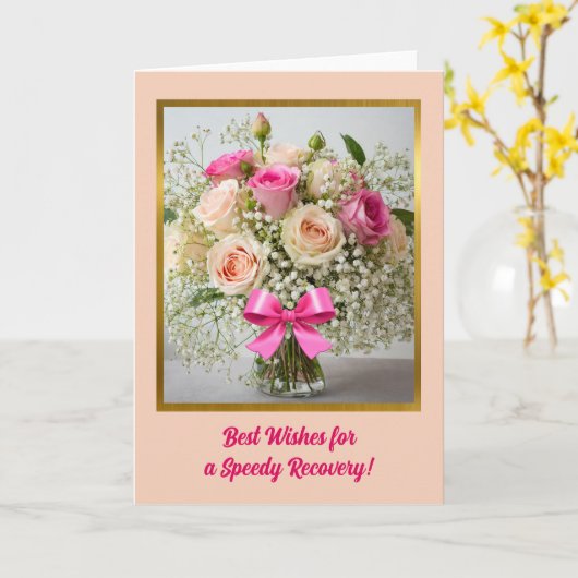 Rose erhalten Wohlfahrtskarte Karte (Gelbe Blume)