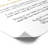 Rose Erster Kommunion Gebet Poster (Ecke)