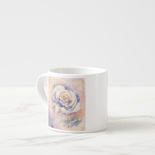 Rose Espressotasse (Vorderseite Links)