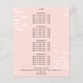 Rose Essenzielle Öle Aquarellblume Promo Flyer (Hinten)