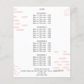 Rose Essenzielle Öle Aquarellblume Promo Flyer (Hinten)