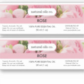 Rose Essenzielle Öle Duftstoff Flaschenetikett Aufkleber (Vorderseite)