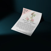 Rose Essenzielle Öle Farbflasche Flyer