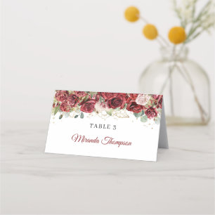 Rose eucalyptus Platzkarte