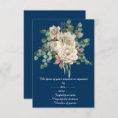 ROSE EUCALYPTUS UAWG ANNOUCEMENT CARD RSVP KARTE (Vorne/Hinten)