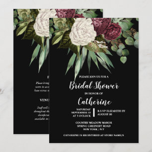 Rose eucalyptus verlasse Blumengrün chic Einladung
