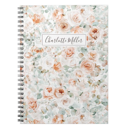 Rose Eucalyptus Verlasst Grünpflanzen Notizblock (Vorderseite)