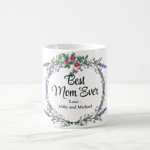 Rose Eukalyptus Beste Mama je Kaffeetasse