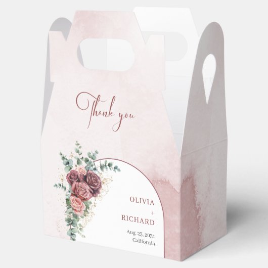 Rose Eukalyptus-Goldbarsch Geschenkschachtel (Geöffnet)