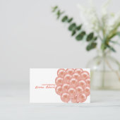 Rose Event Planning Balloons Moderne Visitenkarte (Stehend Vorderseite)