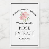 Rose-Extrahieren-Etikett Weinetikett (Einzelnes Label)