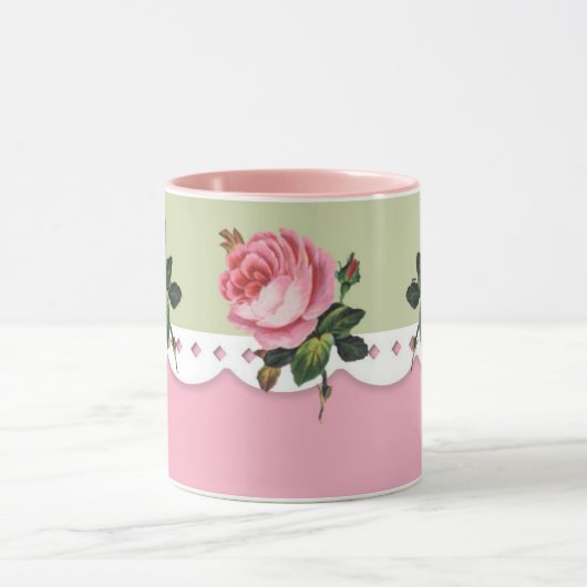 Rose Extravagante Tasse (Zentrum)