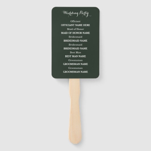 Rose Fächer (Rückseite)