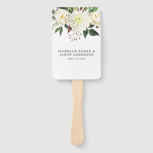 Rose Fächer (Vorderseite)