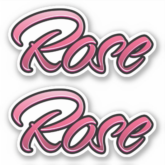 Rose faded pink Aufkleber Sticker Stickerset (Vorderseite)