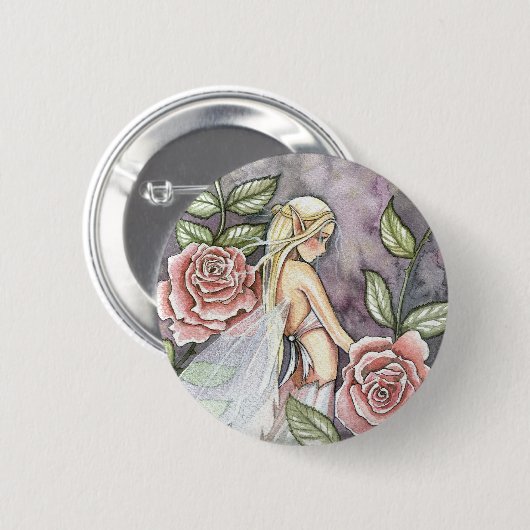Rose Fairy Button, Button von Molly Harrison (Vorne & Hinten)