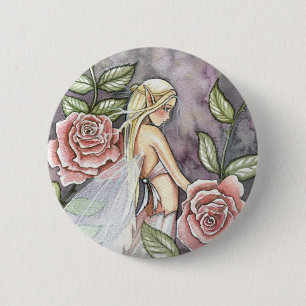 Rose Fairy Button, Button von Molly Harrison