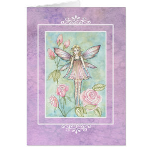 Rose Fairy Card by Molly Harrison