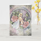 Rose Fairy Card by Molly Harrison Karte (Gelbe Blume)
