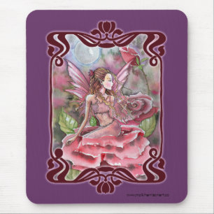 Rose Fairy Extravagant Mousepad von Molly Harrison