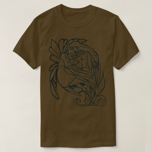 Rose Fairy Goddess Art T-Shirt (Design vorne)
