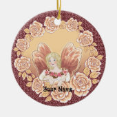 Rose Fairy Ring Sondermärchen Keramik Ornament (Vorne)