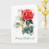 Rose Faltenkarte Karte (Gelbe Blume)