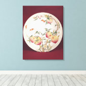 Rose Famille dekoriert Leinwanddruck (Insitu (Holzboden))