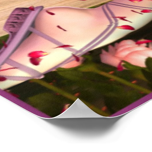 Rose Fantasy Art Poster (Ecke)