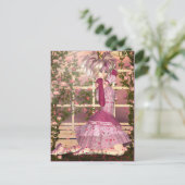 Rose Fantasy Art Postkarte (Stehend Vorderseite)