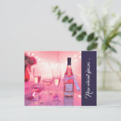 Rose Farbbrille Danke Postcard, Custom Postkarte (Stehend Vorderseite)