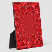 Rose-farbene Welt: Blumenfantasie Fotoplatte (Seite)