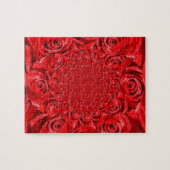 Rose-farbene Welt: Blumenfantasie Puzzle (Horizontal)