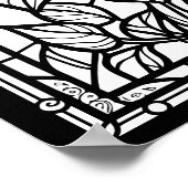 Rose-Farbenplakat Poster (Ecke)