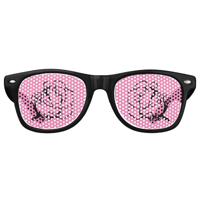 Rose farbig partybrille (Vorderseite)