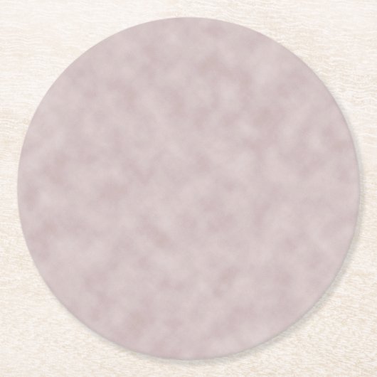 Rose farbige Pergament Textur Hintergrund Runder Pappuntersetzer (Vorderseite)