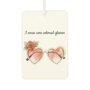 Rose Farbige Sonnenbrille Autolufterfrischer