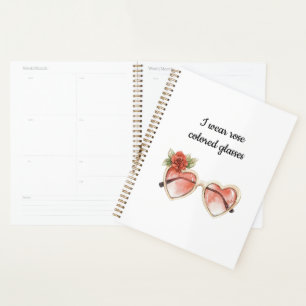 Rose Farbige Sonnenbrille Planer