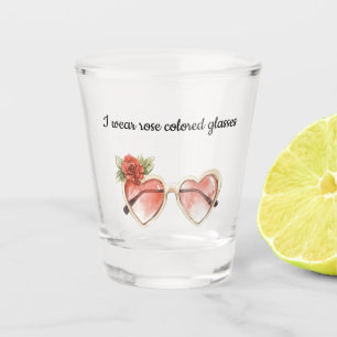Rose Farbige Sonnenbrille Schnapsglas
