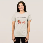Rose Farbige Sonnenbrille Tri-Blend Shirt (Vorderseite voll)