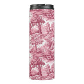 Rose-farbiges Toildesign Thermosbecher (Rückseite)