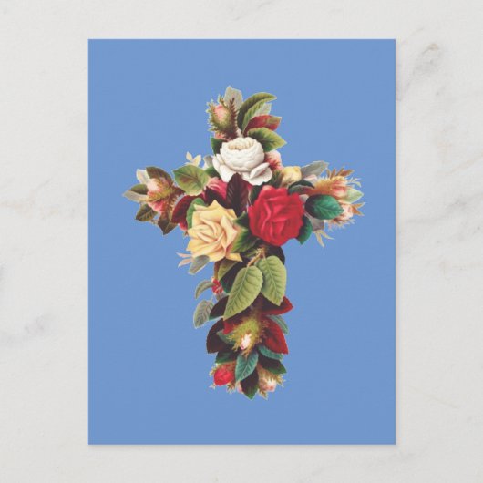 Rose Feiertagspostkarte (Vorderseite)