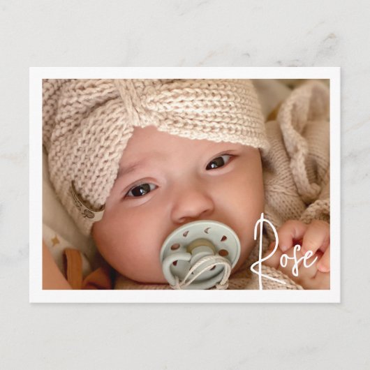 "Rose" Feiertagspostkarte (Vorderseite)