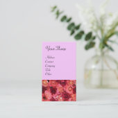 ROSE FELD, leuchtend rosa Visitenkarte (Stehend Vorderseite)