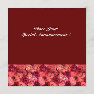 ROSE FELD MONOGRAM, rosa Ankündigung