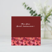 ROSE FELD MONOGRAM, rosa Ankündigung (Stehend Vorderseite)