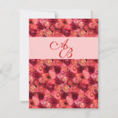 ROSE FELD MONOGRAM, rosa Ankündigung (Rückseite)