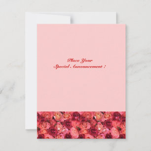 ROSE FELD MONOGRAM, rosa Ankündigung
